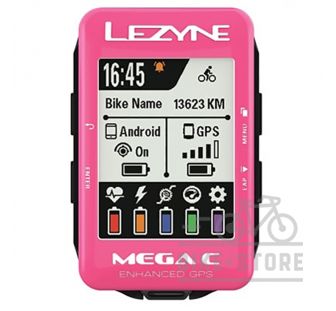 Велокомп'ютер Lezyne MEGA C GPS рожевий